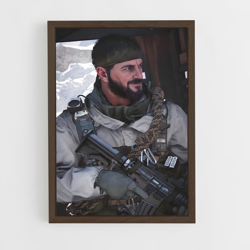 Poster Frank Woods: Opération Silence – affiche Call of Duty (vue 5)